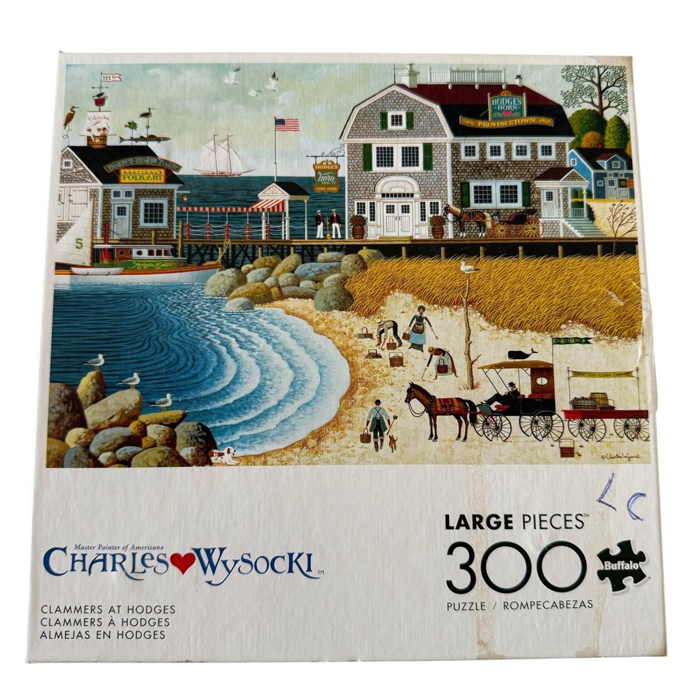Buffalo Charles Wysocki Clammers at Hodges 300 Large Piece Puzzle Complete